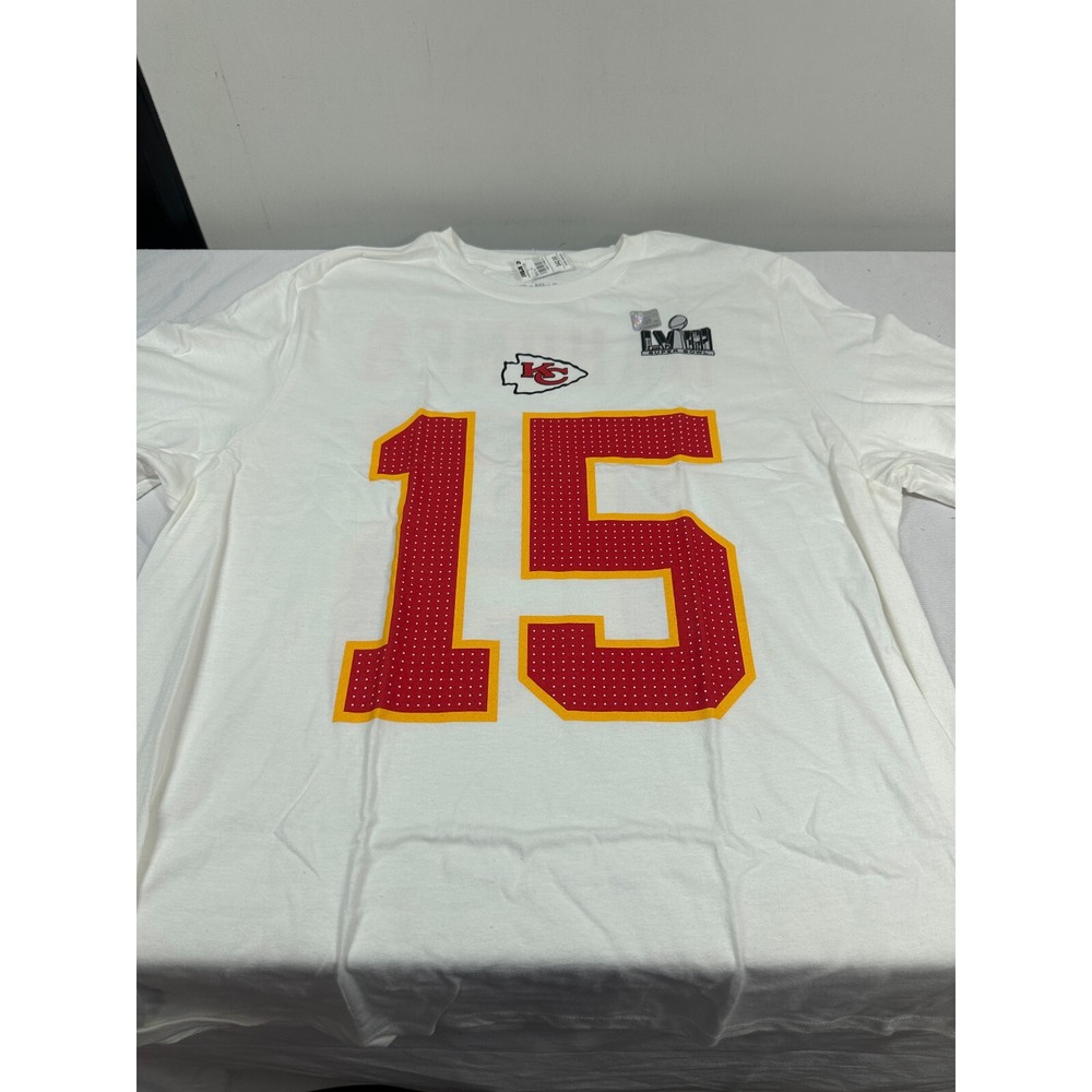 Patrick Mahomes‎ Chiefs Nike Super Bowl LVIII Player Name Number Shirt size L